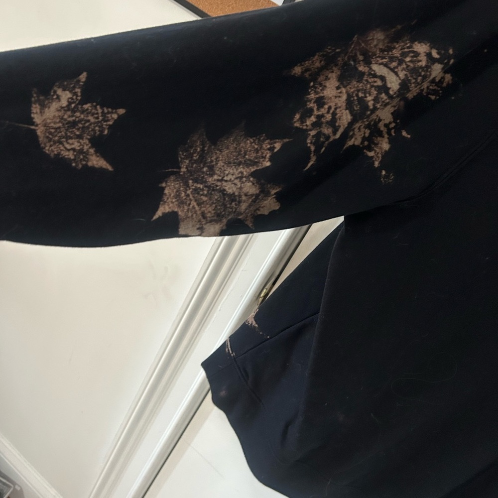 Bleached Leaf Sweater - Made At Home! View 2